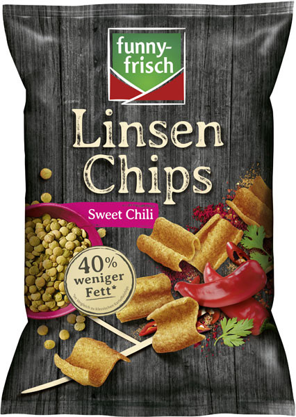 Funnyfrisch Linsen Chips Sweet Chili 90 g