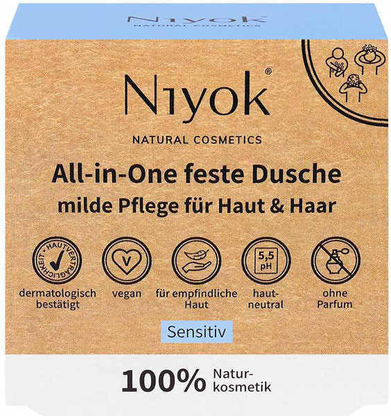 Niyok All-in-One feste Dusche 80 g