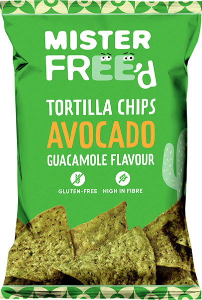 Mister Freed Tortilla Chips Avocado Guacamole Flavour 135 g