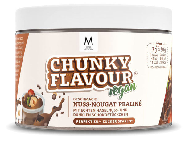 More Nutrition Chunky Flavour Nuss-Nougat Praliné 250 g
