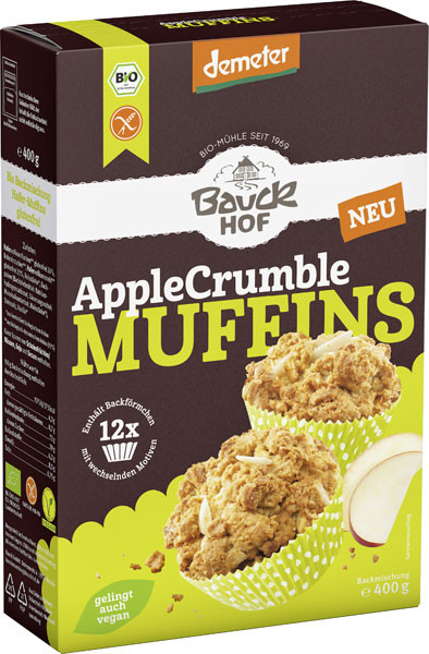 Bauckhof AppleCrumble Muffins 400 g