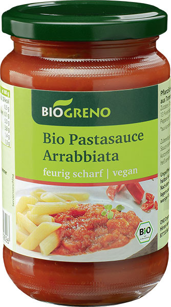 Biogreno Pastasauce Arrabbiata 340ml