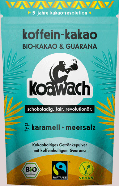 Koawach Bio-Kakao &amp; Guarana Karamell + Meersalz 100 g