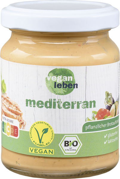 vegan leben Brotaufstrich Mediterran 125 g