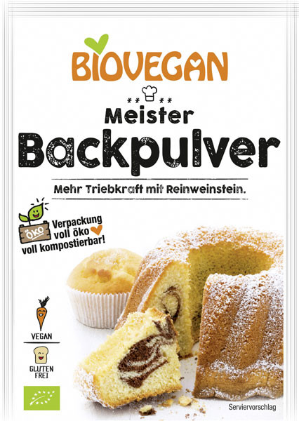BIOVEGAN Meister Backpulver Bio 3er 17 g