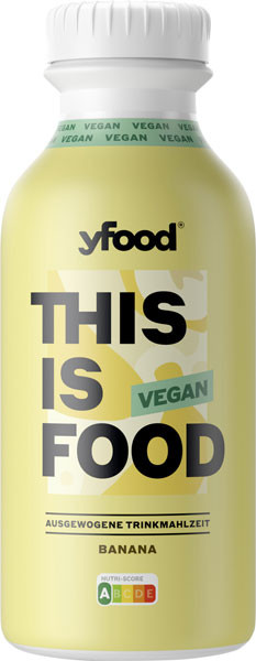 yfood vegane Trinkmahlzeit Banana 500 ml