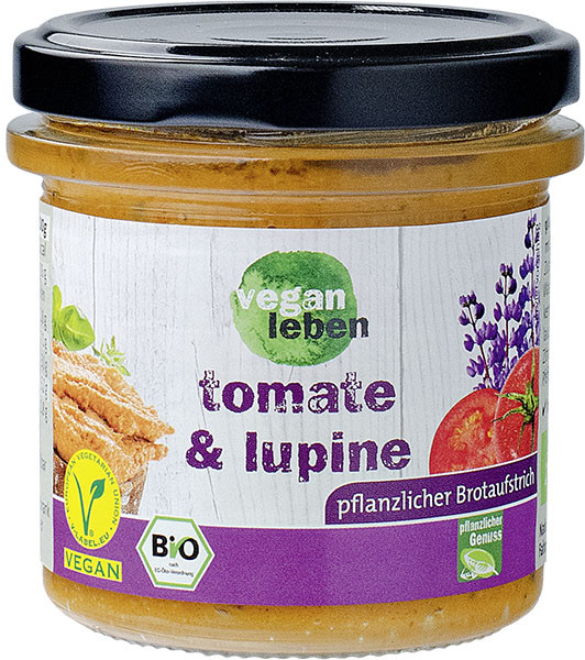 vegan leben Brotaufstrich Tomate &amp; Lupine 140 g