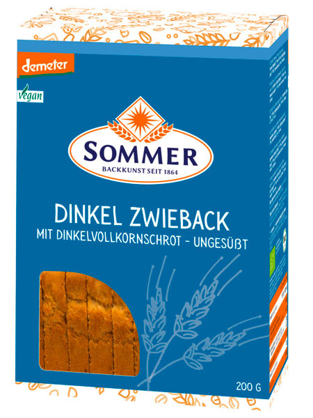Sommer Bio Dinkel Zwieback 200 g