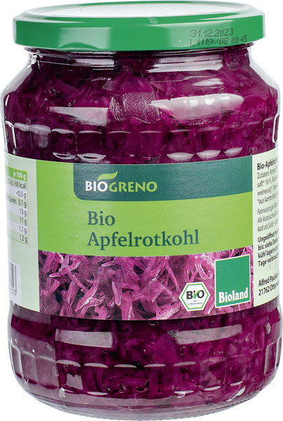 Biogreno Apfelrotkohl 680 g