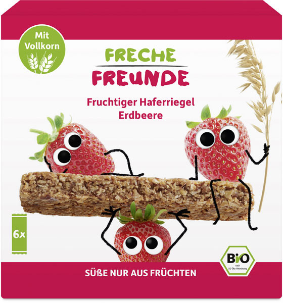 Freche Freunde Hafer-Erdbeer-Riegel 180 g